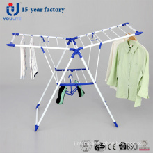 Powder Coated Metal Foldable Clothes Drying Rack